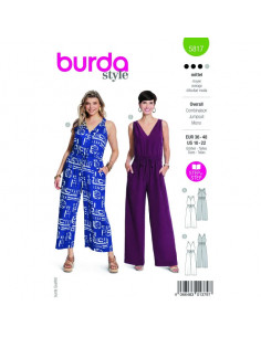 Patron Burda 5817 - Combinaisons stylées du 36 au 48 FR