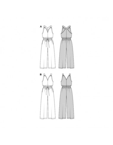 Patron Burda 5817 - Combinaisons stylées du 36 au 48 FR