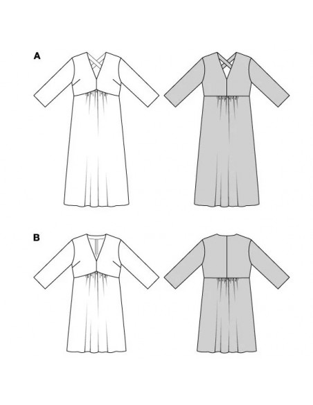 Patron Burda 5816 - Maxi robe d'été du 36 au 48 FR