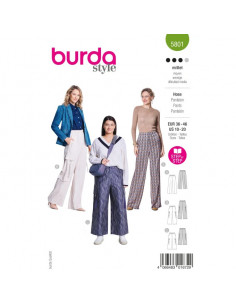 Patron Burda 5801 - Pantalon chic