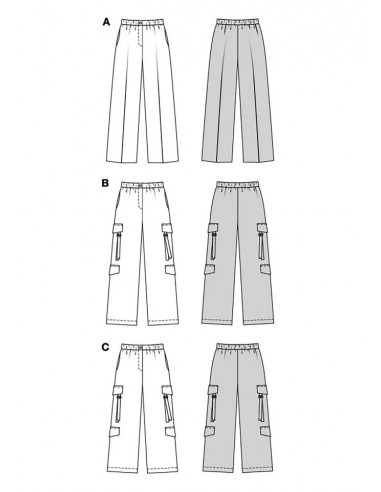 Patron Burda 5801 - Pantalon chic