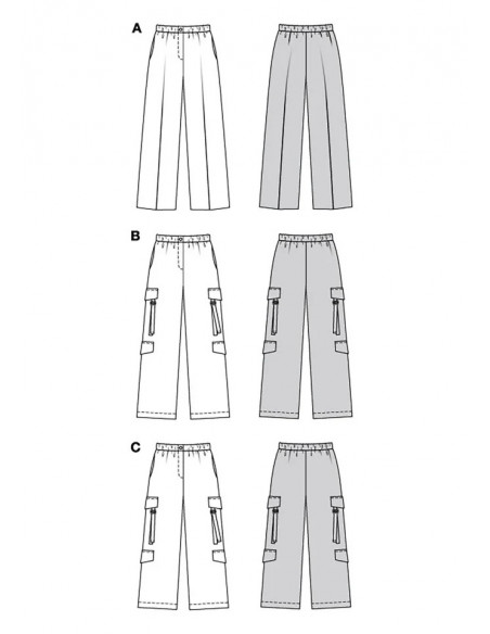 Patron Burda 5801 - Pantalon chic