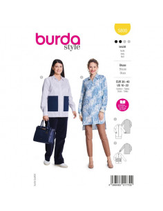 Patron Burda 5800 - Chemisier romantique