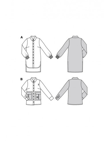 Patron Burda 5800 - Chemisier romantique