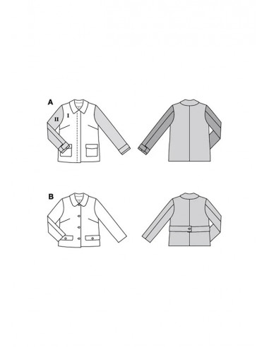 Patron Burda 5799 - Veste tendance