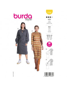 Patron Burda 5798 - Robe vintage