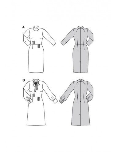 Patron Burda 5798 - Robe vintage