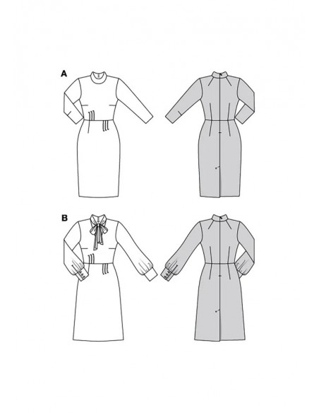 Patron Burda 5798 - Robe vintage