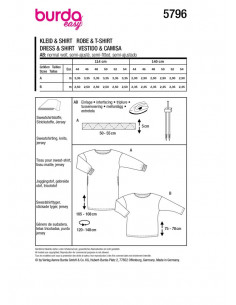 Patron Burda 5796 - Robes et pulls 2