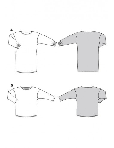 Patron Burda 5796 - Robes et pulls