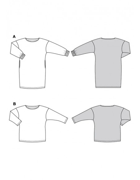 Patron Burda 5796 - Robes et pulls