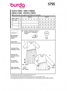 Patron Burda 5795 - Robe et tunique 2