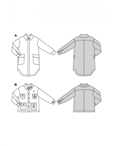 Patron Burda 5794 - Manteau douillet et confortable