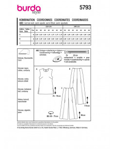 Patron Burda 5793 - Combinaison élégante et décontractée 2