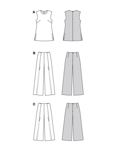 Patron Burda 5793 - Combinaison élégante et décontractée