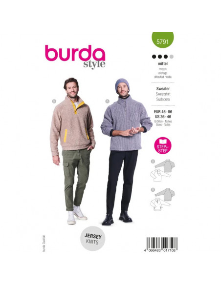 Patron Burda 5791 - Troyer tendance