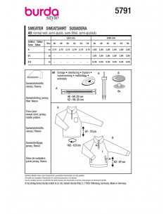 Patron Burda 5791 - Troyer tendance 2