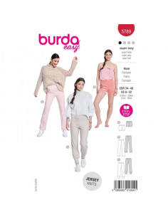 Patron Burda 5789 - Pantalon toutes occasions
