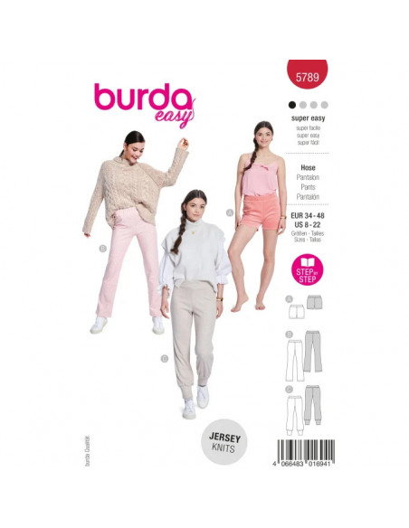 Patron Burda 5789 - Pantalon toutes occasions
