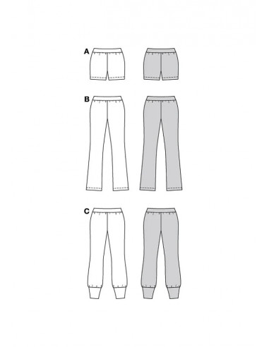 Patron Burda 5789 - Pantalon toutes occasions