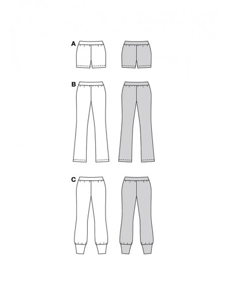 Patron Burda 5789 - Pantalon toutes occasions