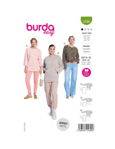 Patron Burda 5788 - Sweat et t-shirt long