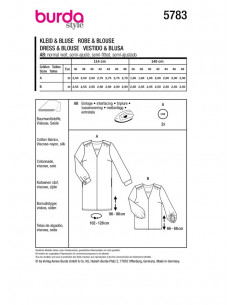 Patron Burda 5783 - Robe raffinnée 2