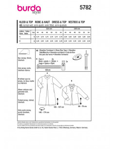 Patron Burda 5782 - Robe ou tunique 2