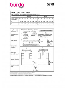 Patron Burda 5779 - Jupes crayon 2