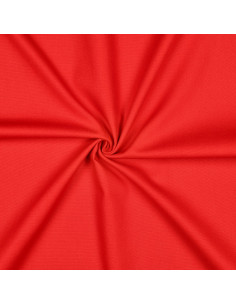 Tissu, Canvas Uni, Rouge Vif, Laize 140 cm, 100% Coton 322g/m²