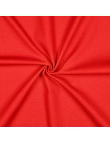 Tissu, Canvas Uni, Rouge Vif, Laize 140 cm, 100% Coton 322g/m²