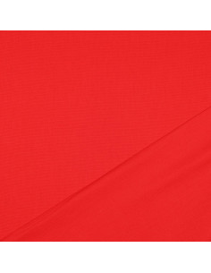 Tissu, Canvas Uni, Rouge Vif, Laize 140 cm, 100% Coton 322g/m² 2
