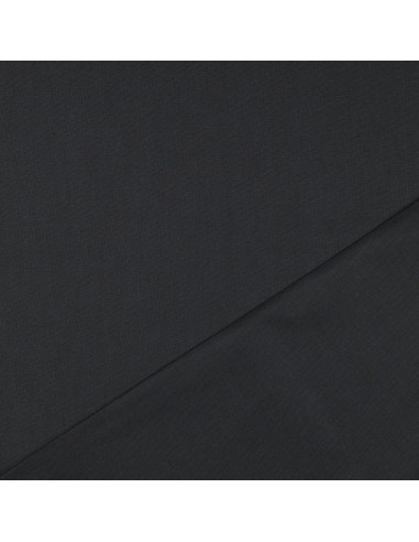 Tissu, Canvas Uni, Noir, Laize 140 cm, 100% Coton 322g/m²