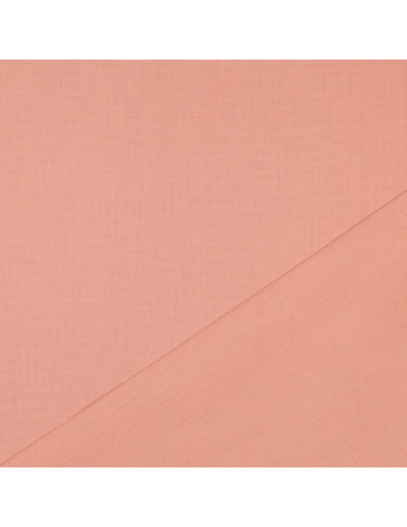 Tissu, Canvas Uni, Rose Poudré, Laize 140 cm, 100% Coton 322g/m²