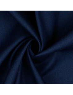 Popeline de coton unie, bleu marine 2