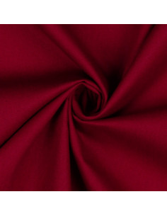 Popeline de coton unie rouge carmin 2