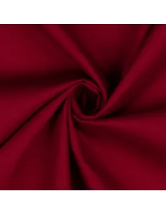 Tissu, Popeline de Coton Unie, Rouge Carmin, Laize 150 cm, 100% Coton 130g/m² 2