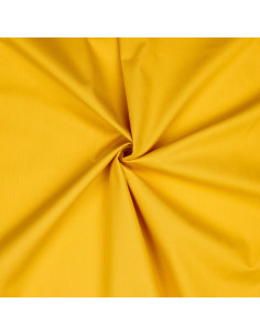 Popeline de coton unie, jaune