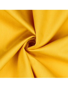 Popeline de coton unie, jaune 2