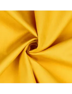 Tissu, Popeline de Coton Unie, Jaune Vif, Laize 150 cm, 100% Coton 130g/m² 2