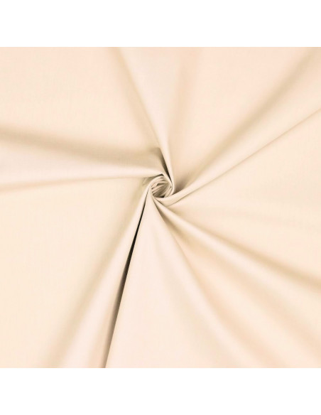 Popeline de coton unie, naturel