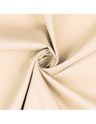Popeline de coton unie, naturel