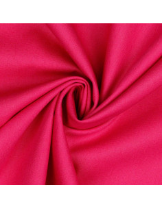 Popeline de coton unie, rose vif 2