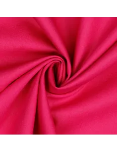 Tissu, Popeline de Coton Unie, Rose Vif, Laize 150 cm, 100% Coton 130g/m² 2