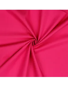 Tissu, Popeline de Coton Unie, Rose Vif, Laize 150 cm, 100% Coton 130g/m²