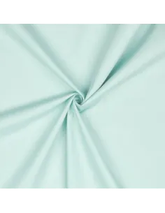 Tissu, Popeline de Coton Unie, Vert Menthe Clair, Laize 150 cm, 100% Coton 195g/m²