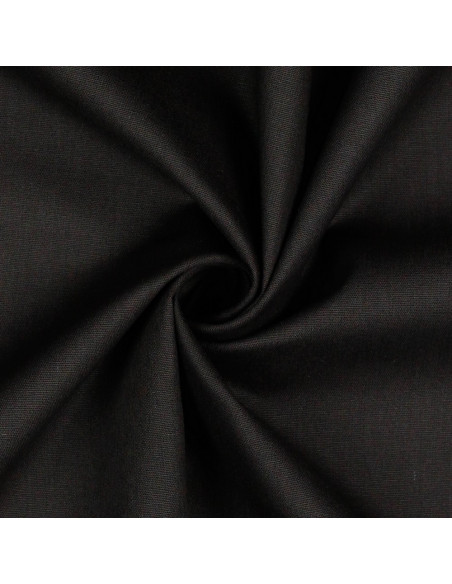 Popeline de coton unie, marron foncé