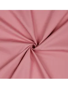 Tissu, Popeline de Coton Unie, Rose Poudré, Laize 150 cm, 100% Coton 195g/m²