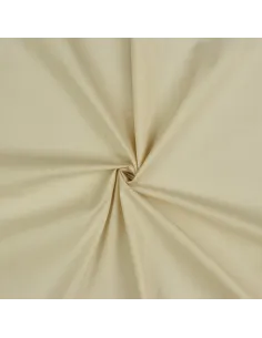 Tissu, Popeline de Coton Unie, Beige, Laize 150 cm, 100% Coton 80g/m²