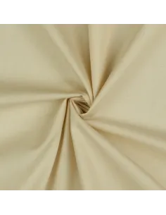 Tissu, Popeline de Coton Unie, Beige, Laize 150 cm, 100% Coton 80g/m² 2